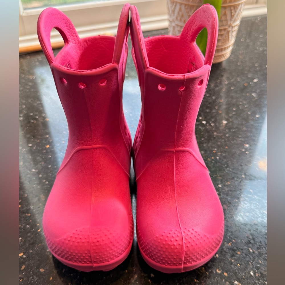 Crocs Pink Rain Boots